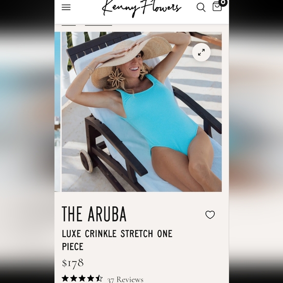 The Aruba Luxe Crinkle stretch one piece by Kenny Flowers - Picture 8 of 8